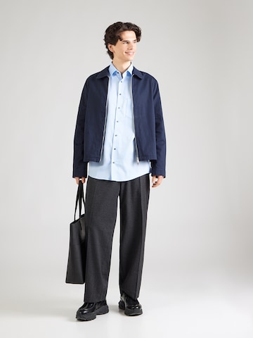 mėlyna OLYMP Standartinis modelis Dalykinio stiliaus marškiniai