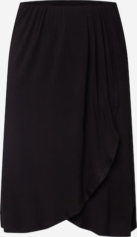 PIECES Curve Skirt 'Neora' in Black: front