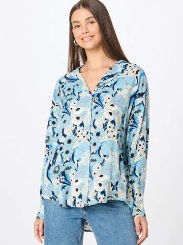 Monki Blouse in Blue: front