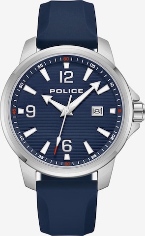 POLICE Analoog horloge 'Mensor' in Blauw: voorkant
