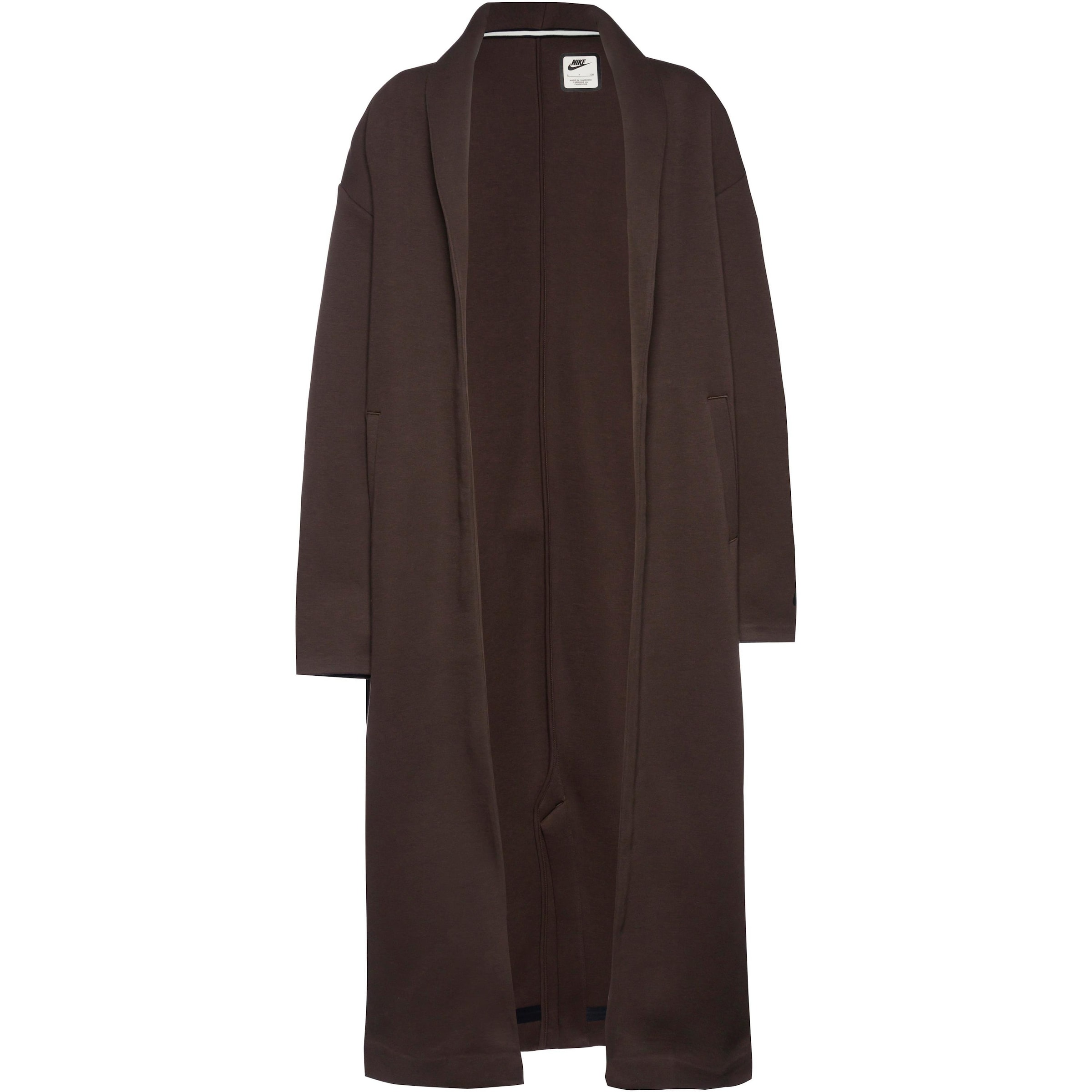 Nike Sportswear Funktionsmantel 'Tech Fleece' in Braun: Vorderseite