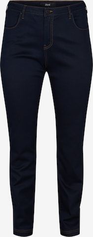 Zizzi Jeans in Blauw: voorkant