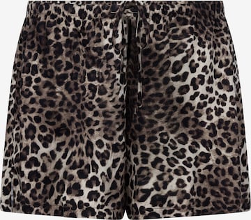 HunkemöllerPidžama hlače - smeđa boja: prednji dio