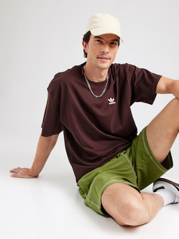 ADIDAS ORIGINALS Shirt 'ESS' in Brown: front