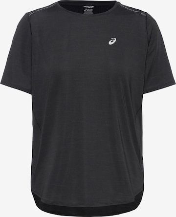 T-shirt fonctionnel 'ROAD' ASICS en noir : devant