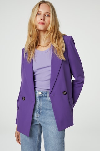 Blazer Fabienne Chapot en violet : devant