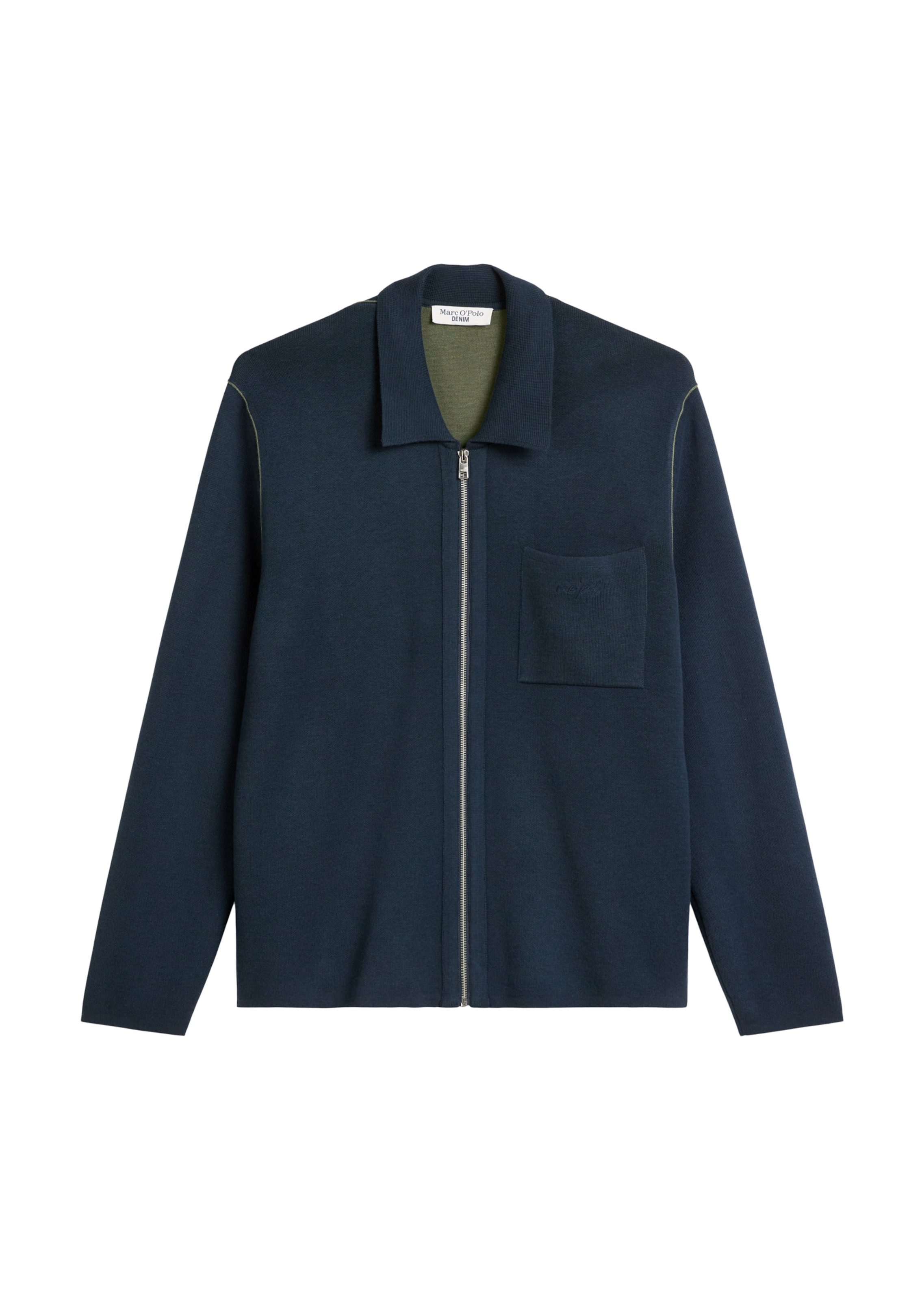 Marc O'Polo DENIM Knit cardigan in Blue: front