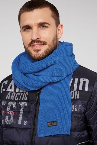 CAMP DAVID Scarf in Blue: front