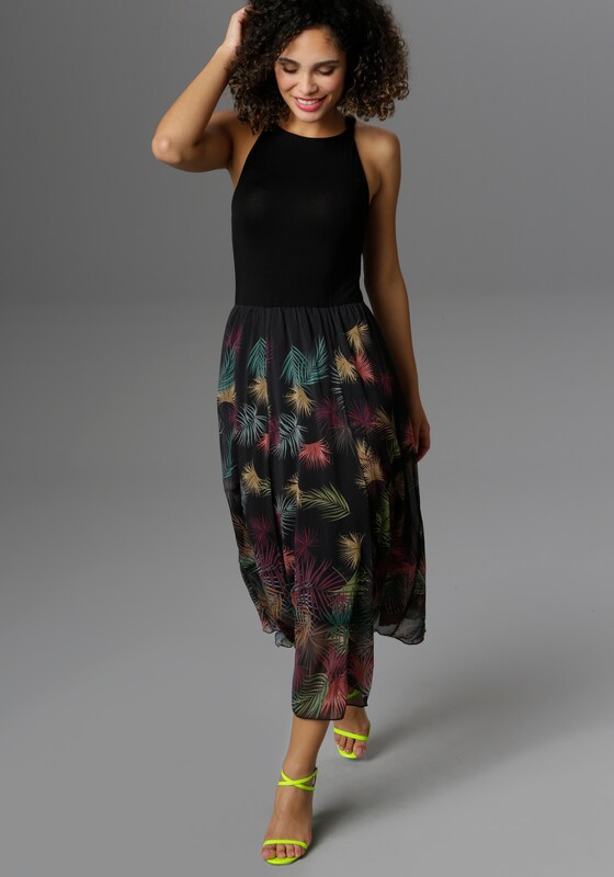 Aniston SELECTED Summer Dress in Black