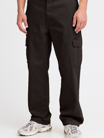 !Solid - Loosefit Calças cargo 'Nait Alann Elas' em preto: frente