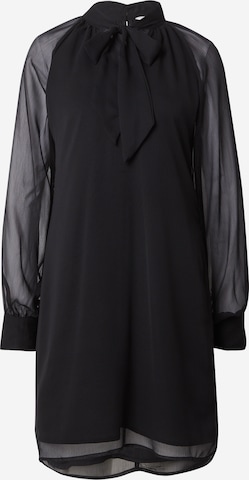 Robe-chemise Wallis en noir : devant