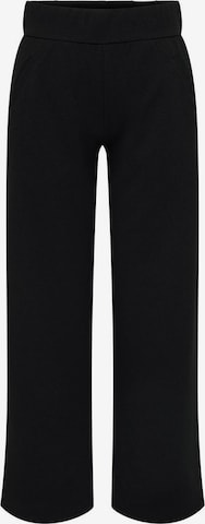JDY Wide Leg Housut 'JDYLOUISVILLE' värissä musta: etupuoli