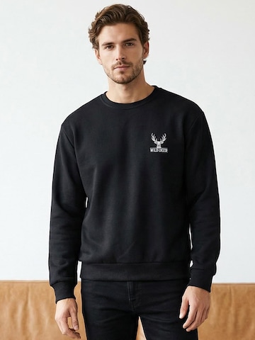 Trendyol Sweatshirt i svart: framsida