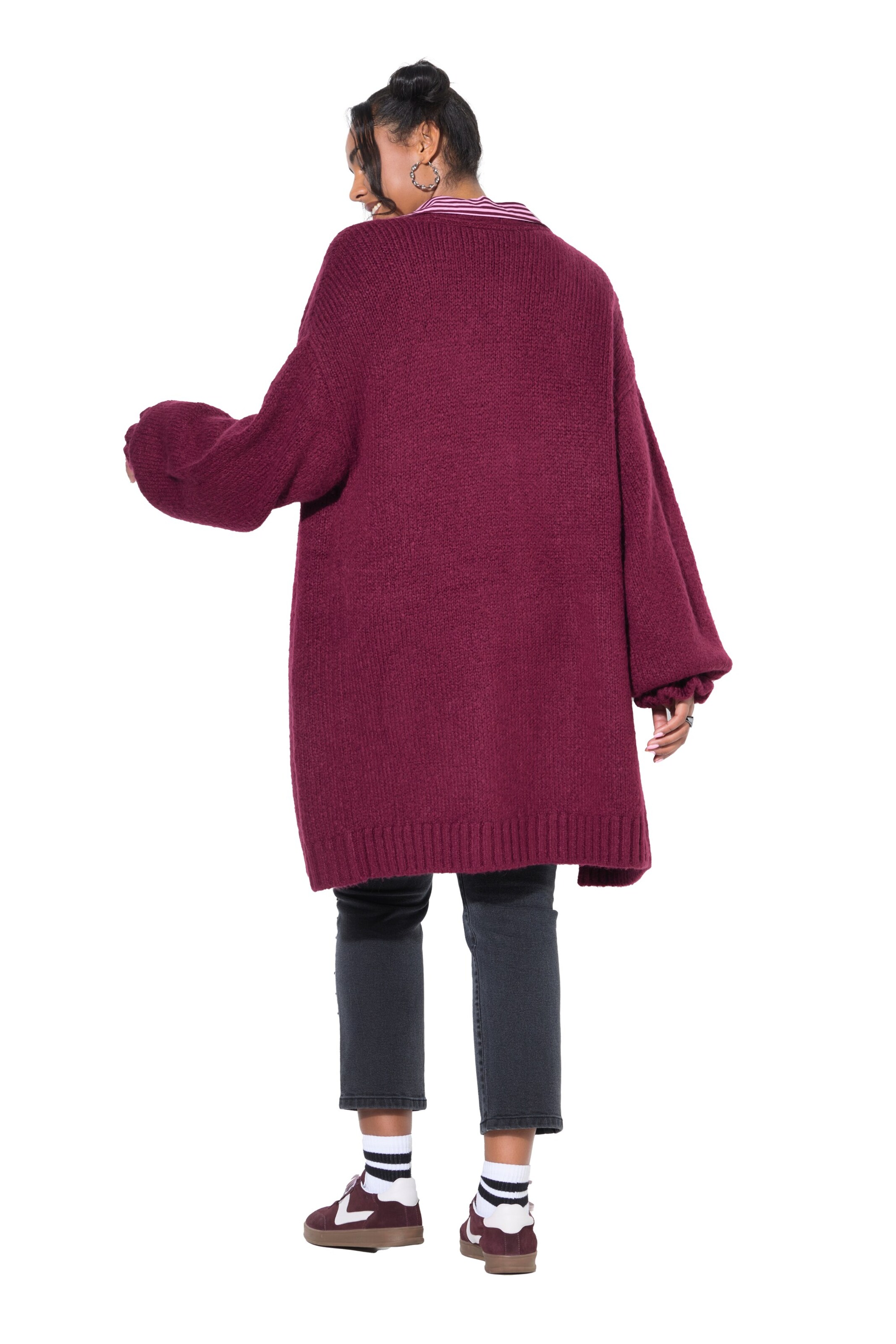 Studio Untold Knit cardigan in Red