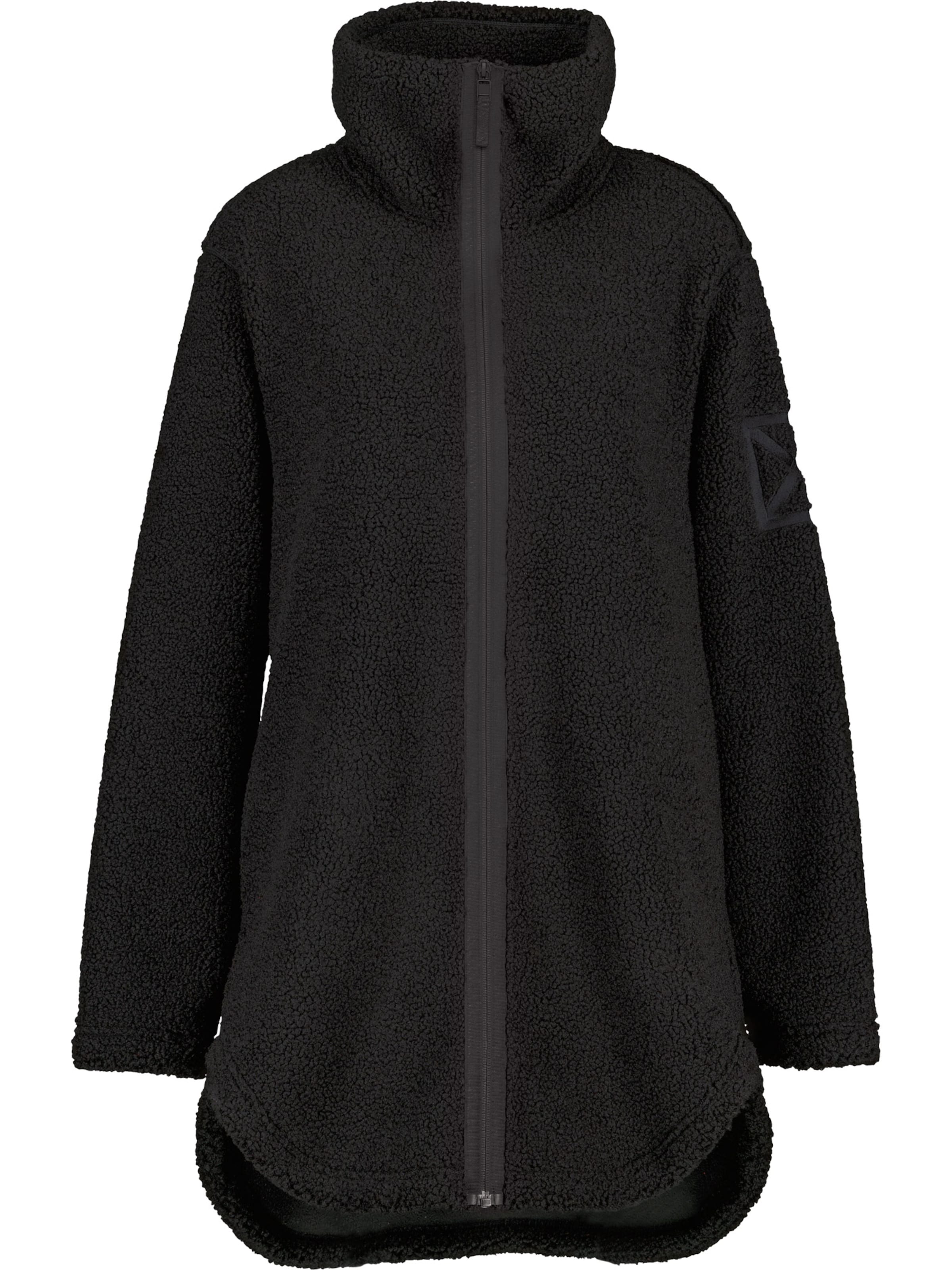 Didriksons Fleece jas 'UMI' in Zwart: voorkant