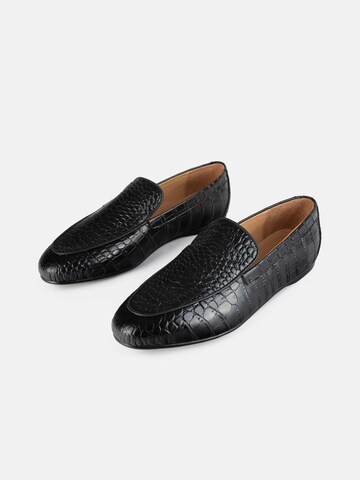 L37 HANDMADE SHOESSlip On cipele 'COSMIC WHISPER' - crna boja