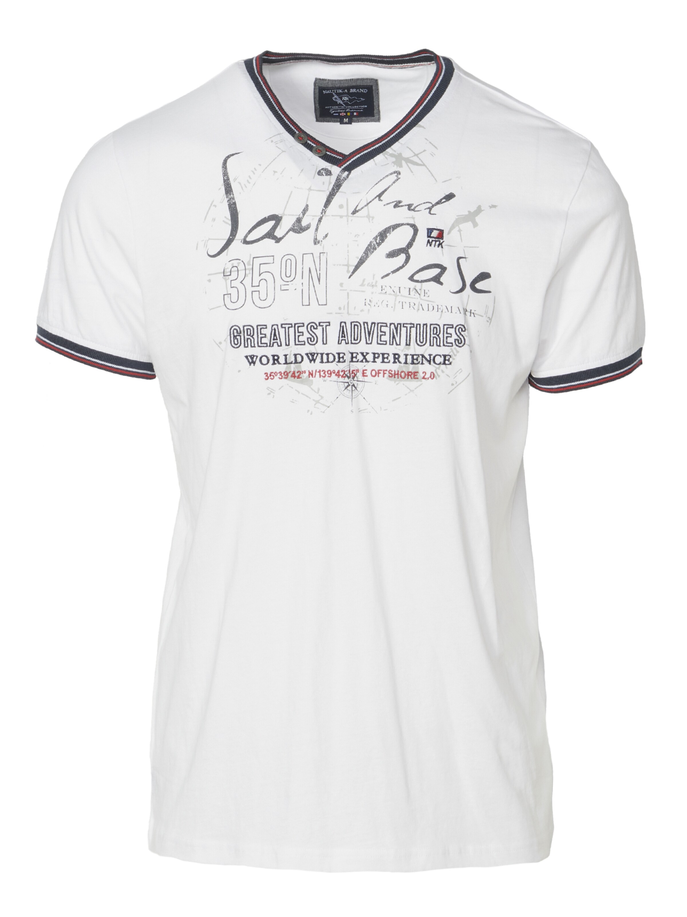 KOROSHI Shirt in Navy / Dark red / White, Item view