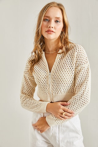 Bianco Lucci Cardigan i beige