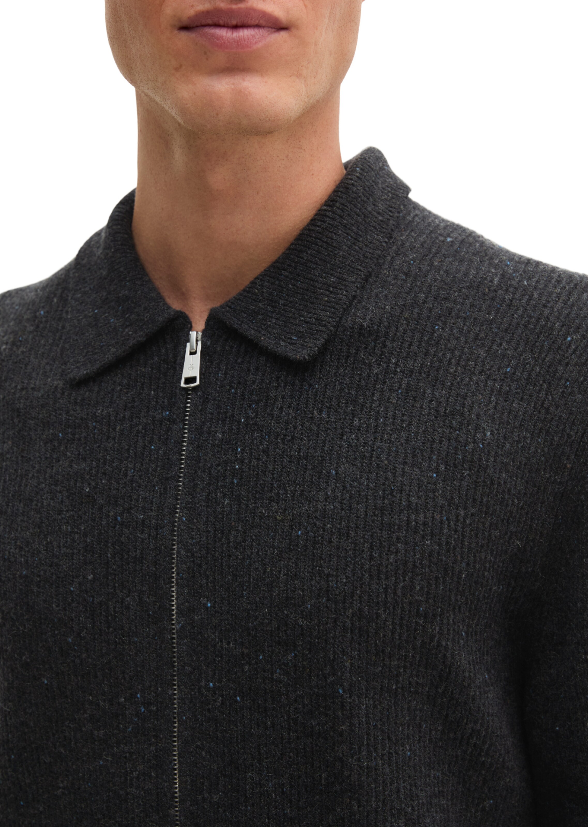 Marc O'Polo Strickjacke in Grau: Vorderseite