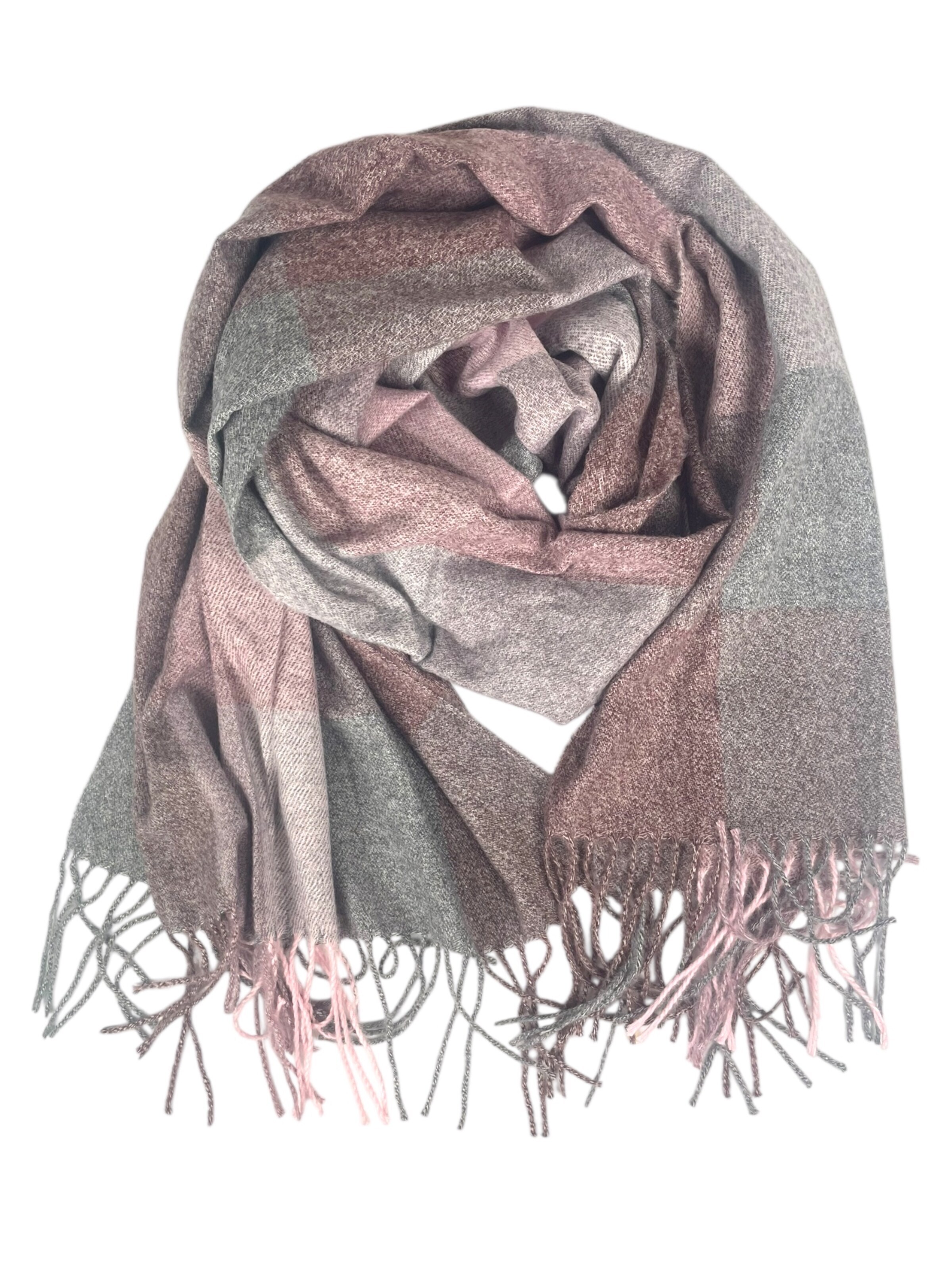 Kumixi Scarf 'Fransen' in Pink: front