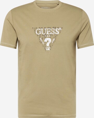 Tricou de la GUESS pe verde: față