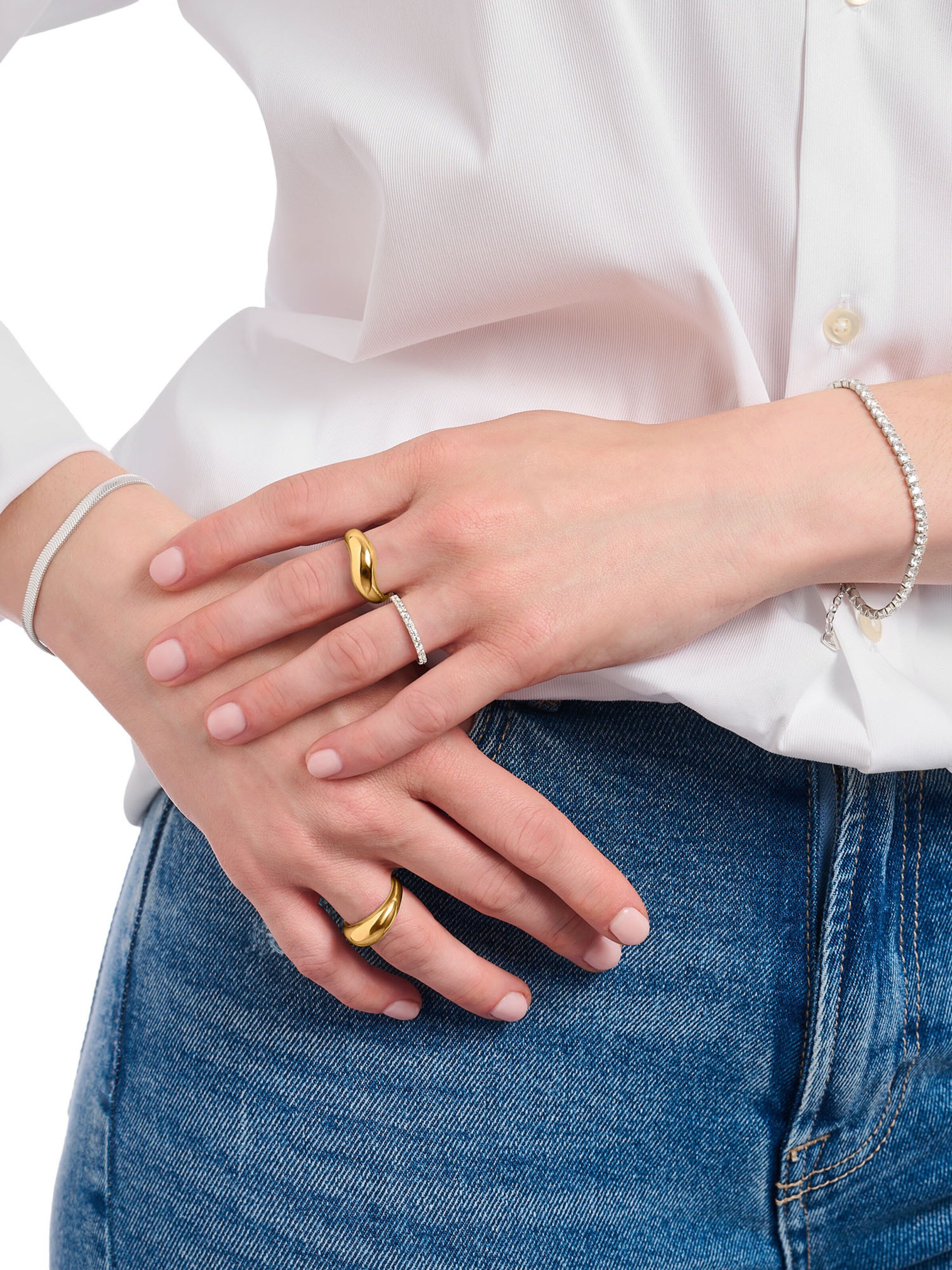 Thomas Sabo Ring in Gold: Vorderseite