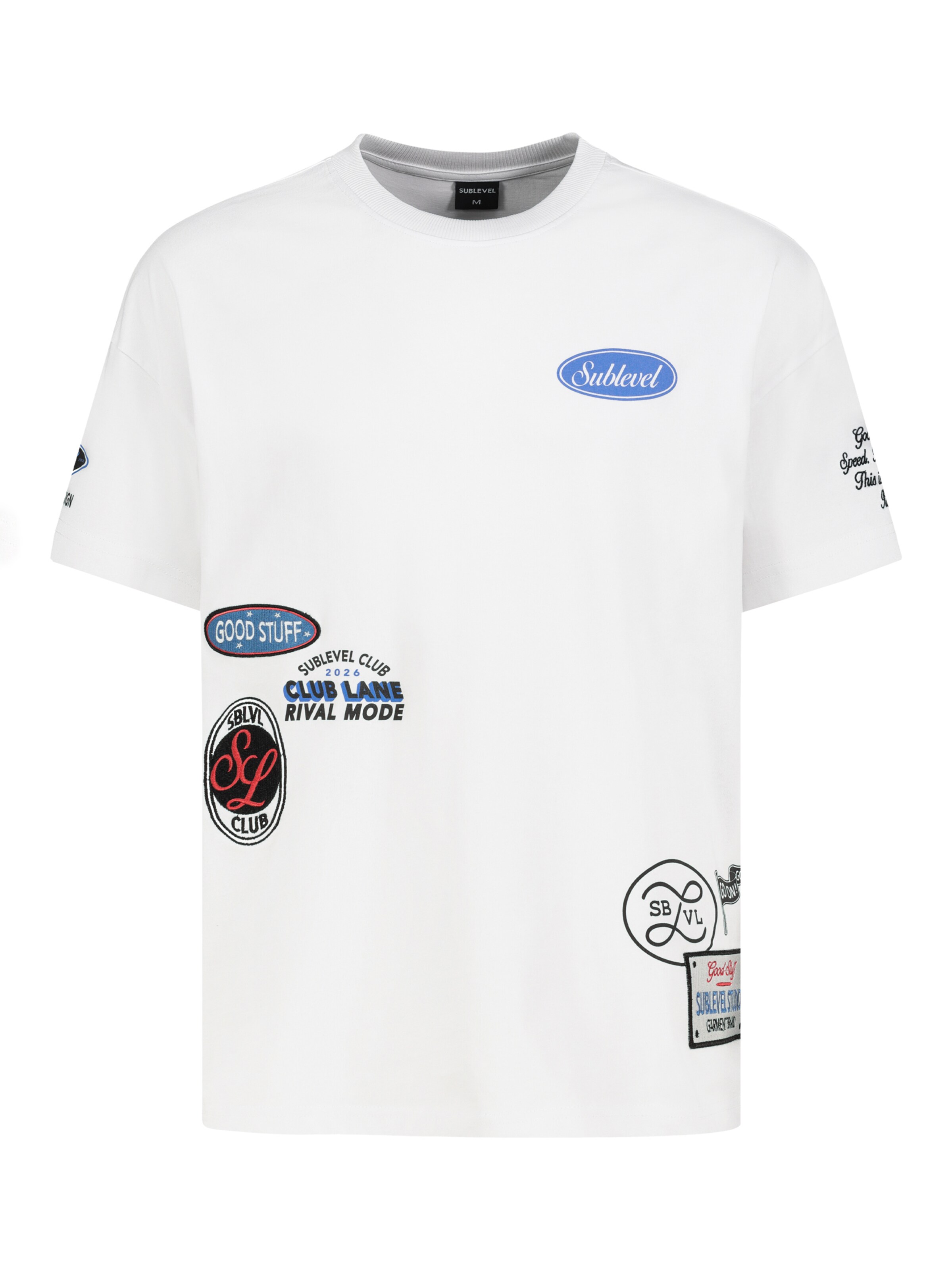Sublevel T-Shirt in Weiß: Vorderseite