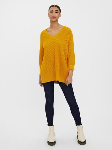 VERO MODA Sweater 'Leanna' in Yellow: front