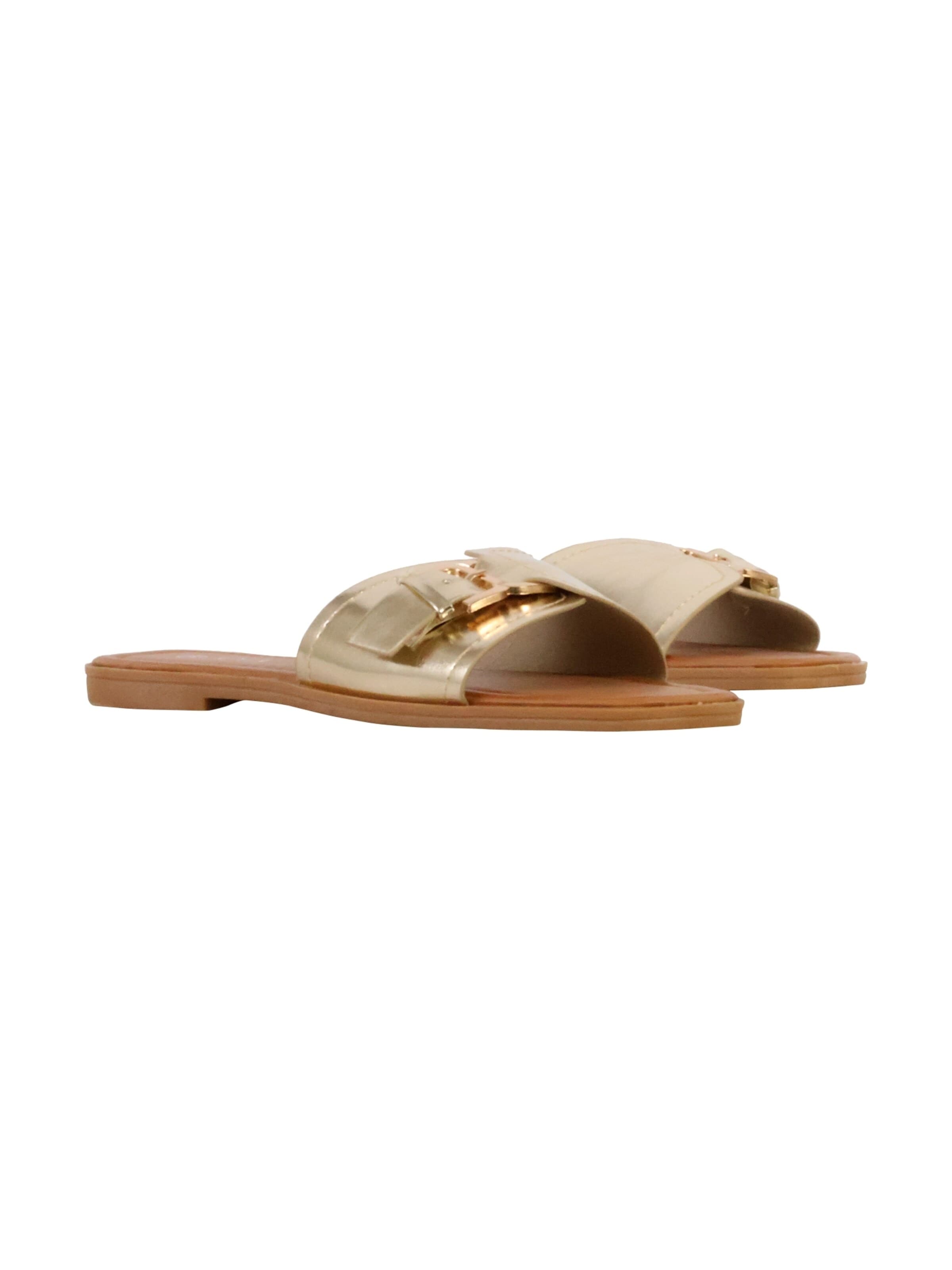 Joia - Sandalias 'Flache Sandalen zum Hineinschlüpfen' en oro