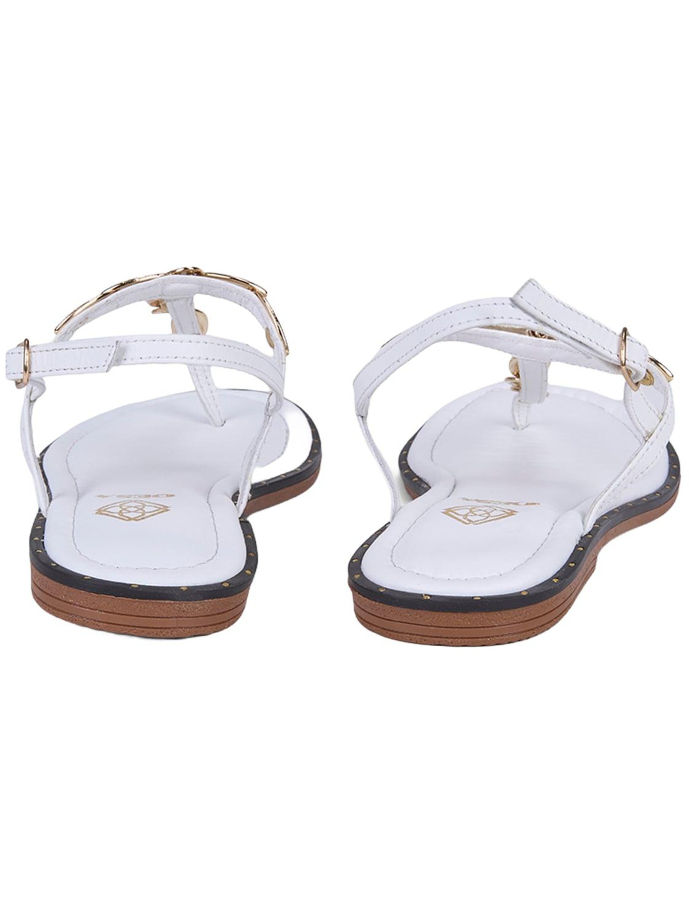 Desa T-Bar Sandals in White