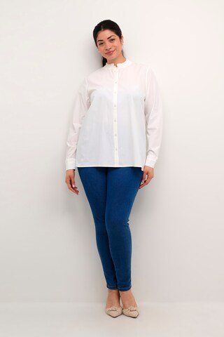 KAFFE CURVE Blouse 'Adi' in White