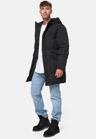 INDICODE JEANS Winter Jacket 'Dexter' in Black
