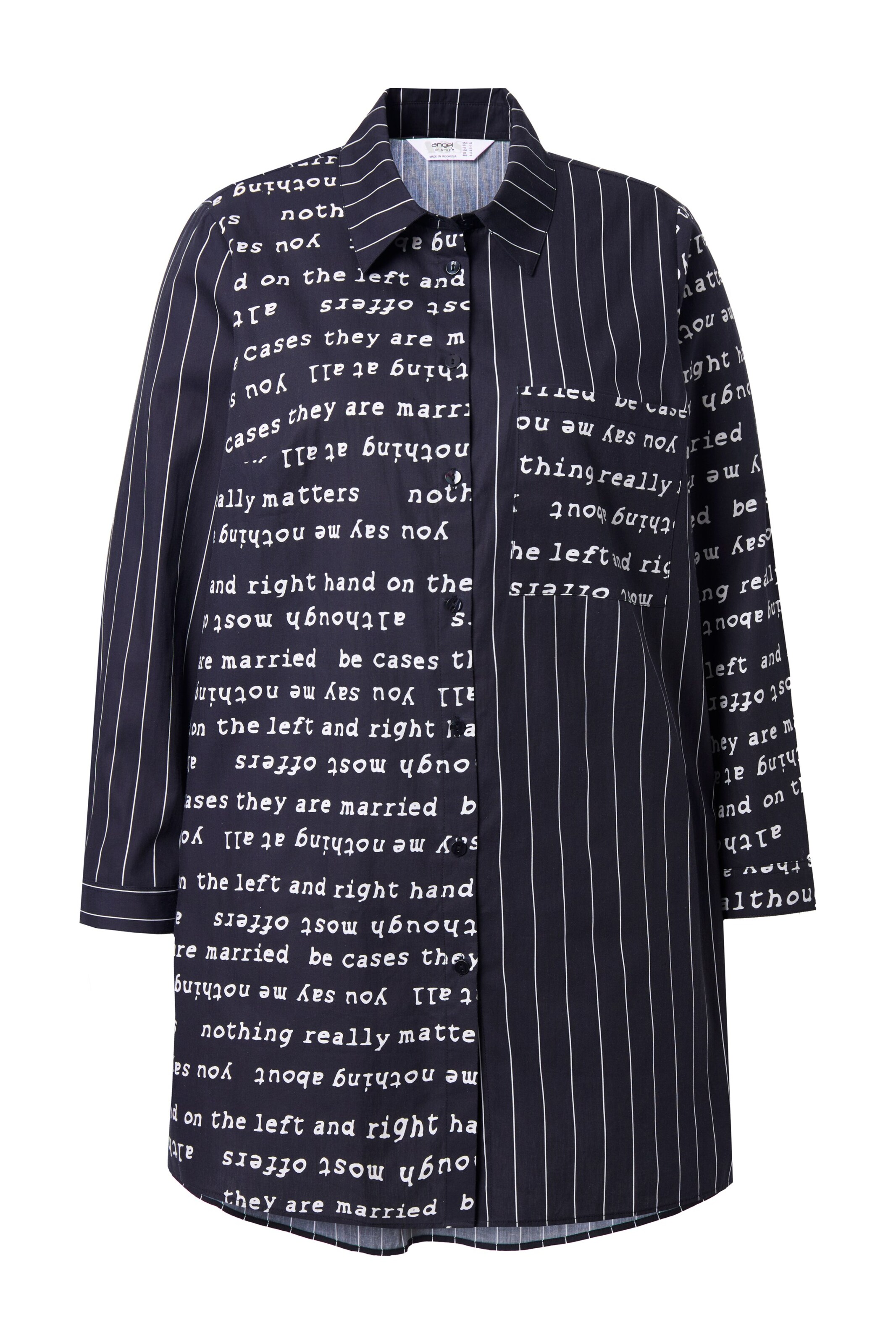 Angel of Style Bluse in Schwarz: Vorderseite