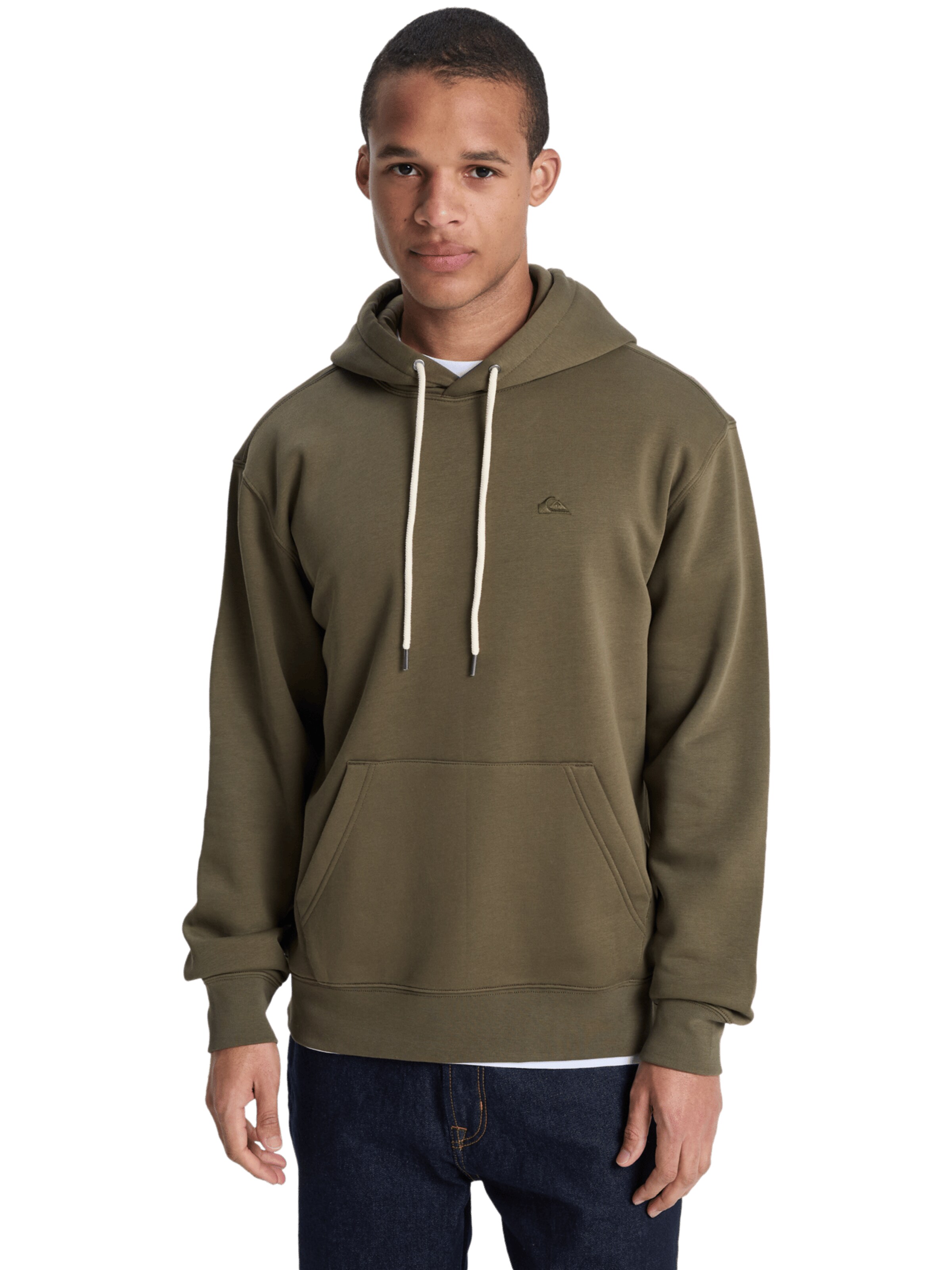 QUIKSILVER Sweatshirt 'Salt Water' in Green: front