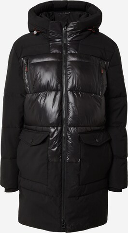 Manteau d’hiver 'Onyx' INDICODE JEANS en noir : devant