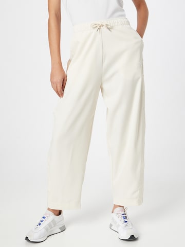 Loosefit Pantalon ADIDAS ORIGINALS en blanc : devant