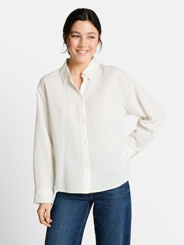 TOM TAILOR DENIM Blouse in White: front