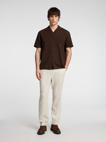 SELECTED HOMME Comfort fit Overhemd in Bruin