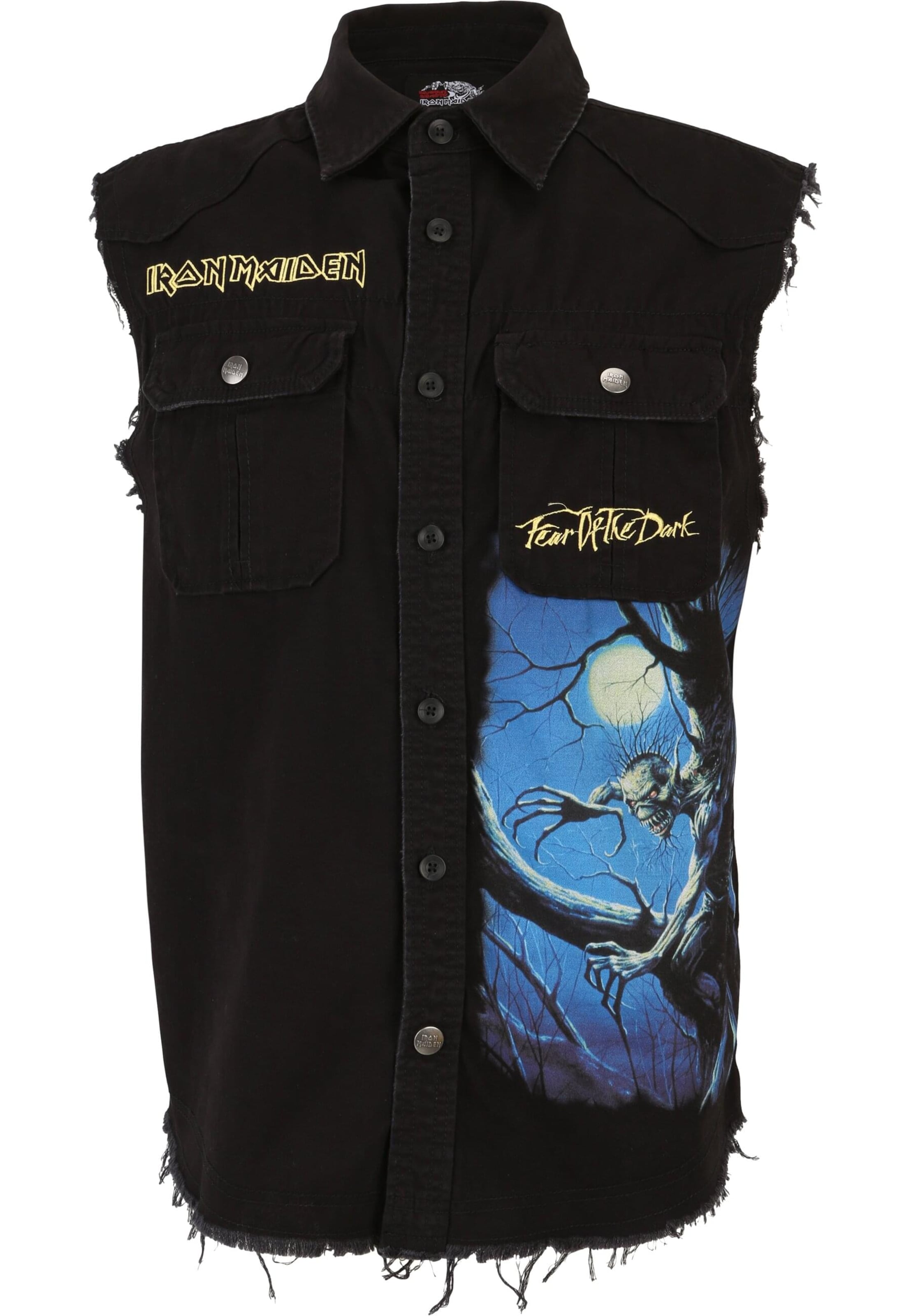 Gilet 'Iron Maiden FOTD' Brandit en noir : devant
