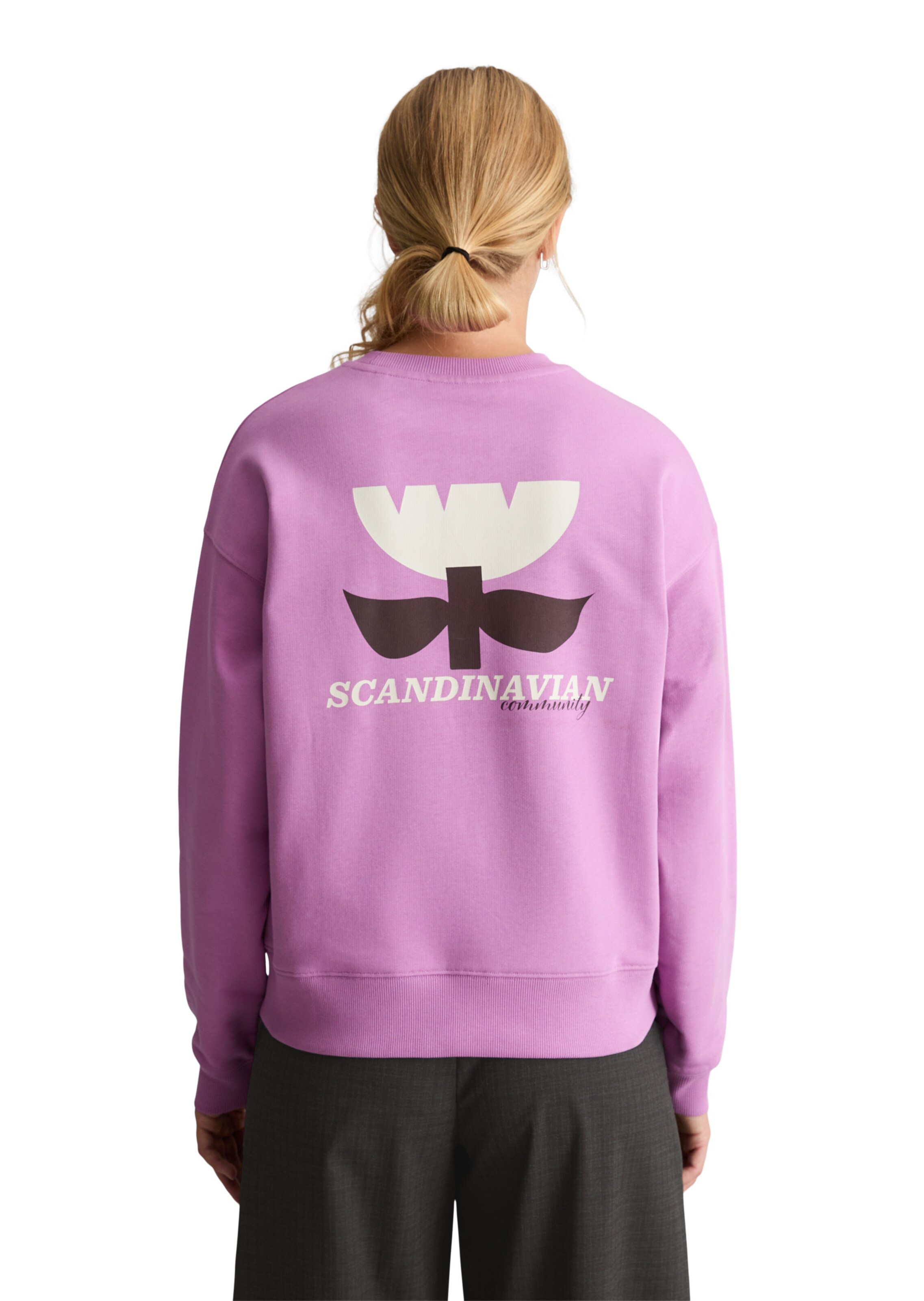 Marc O'Polo DENIM Sweatshirt in Lila: Vorderseite