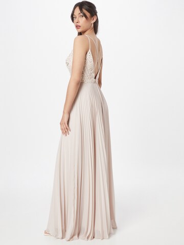 Unique Evening Dress in Beige