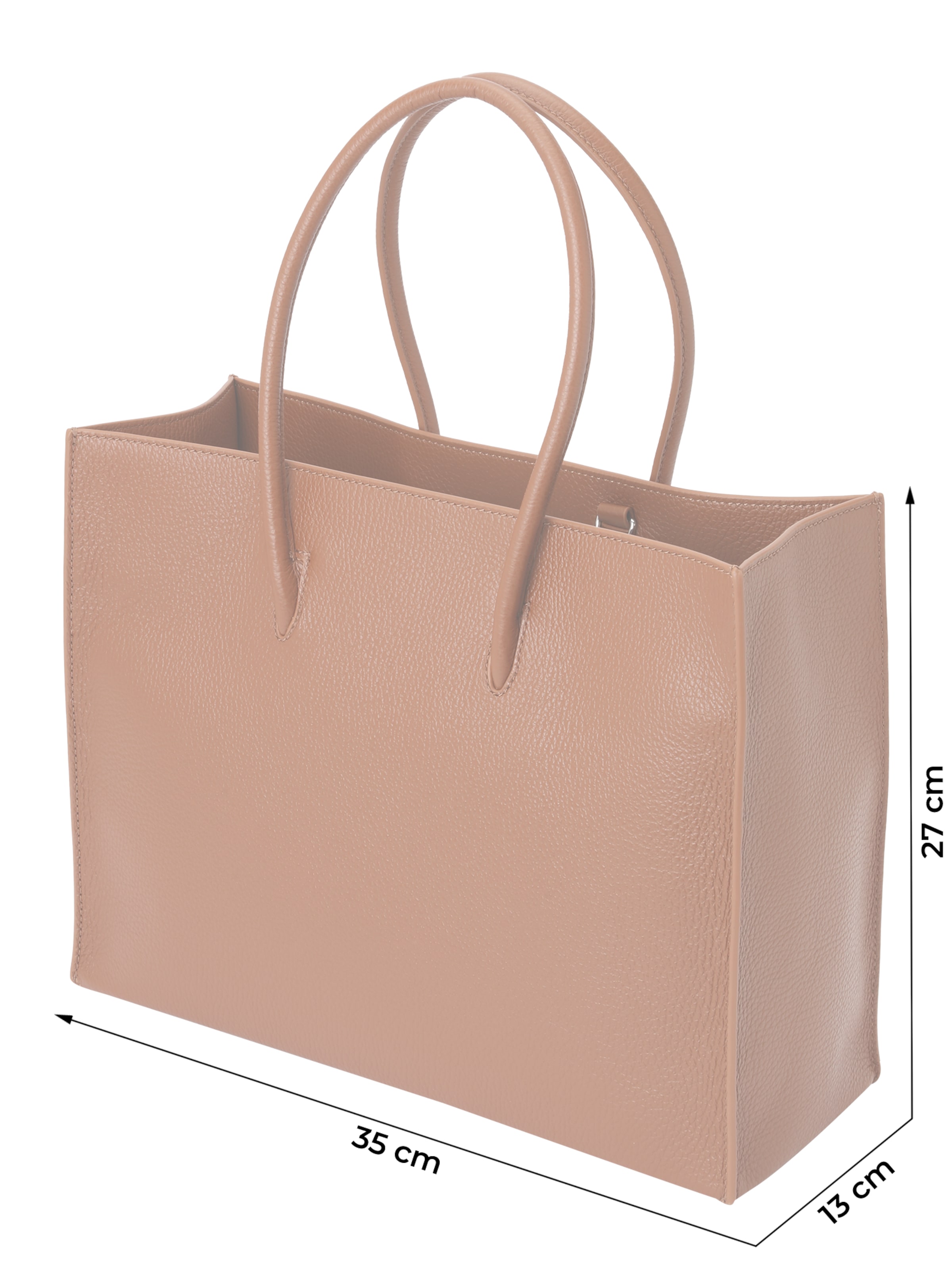 ruda Coccinelle Pirkinių krepšys