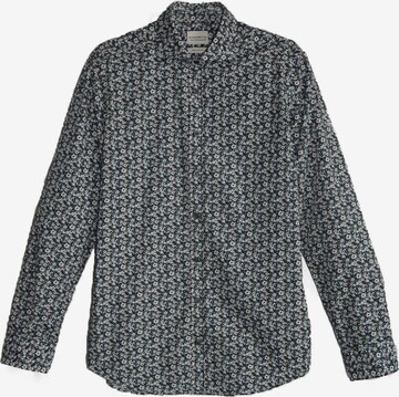 Black Label Shirt Regular fit Zakelijk overhemd 'PRINT' in Blauw: voorkant