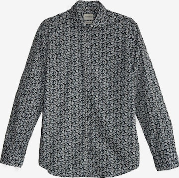 Black Label Shirt Regular fit Business Shirt 'PRINT' in Blue: front