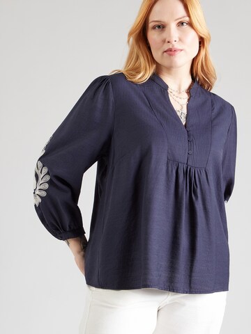 zils ONLY Carmakoma Blūze 'CARKANA': no priekšpuses