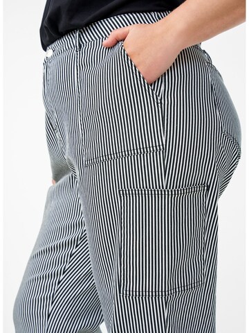 Zizzi - Loosefit Pantalón vaquero cargo en negro