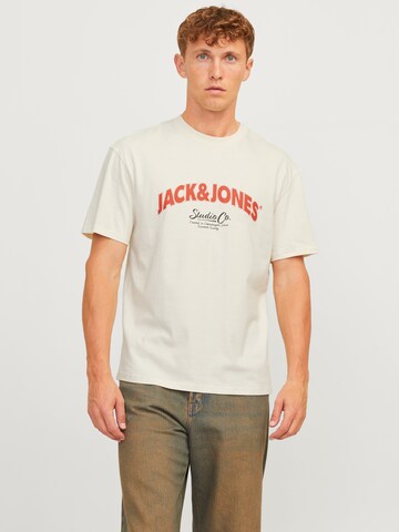 T-Shirt 'JORBRONX' JACK & JONES en blanc : devant