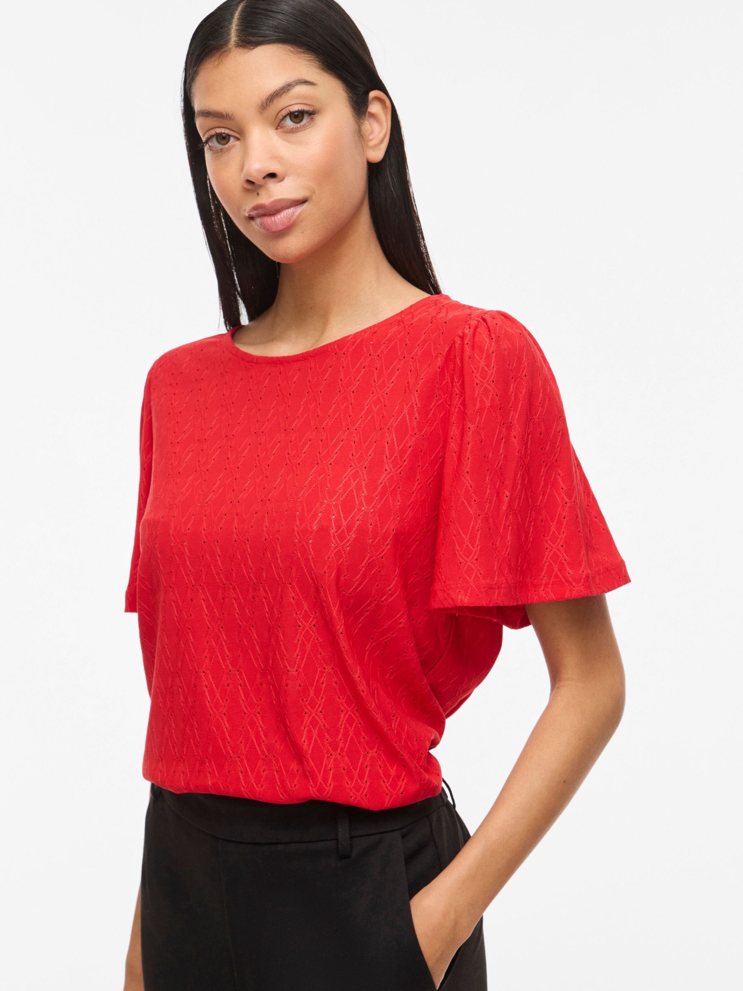 VILA Shirts 'VIBELLI ' i rød