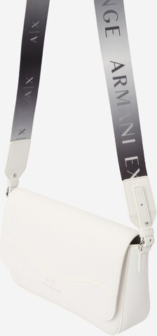 ARMANI EXCHANGE Crossbody Bag in White: front