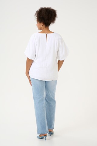 KAFFE CURVE Bluse 'Gabbi' in Weiß